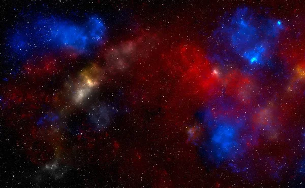 Planetas Galáxia Papel Parede Ficção Científica Beleza Espaço Profundo Biliões — Fotografia de Stock