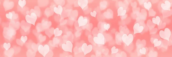 День Святого Валентина Або Весілля Серцями Декоративне Романтичне Кохання Боке — стокове фото