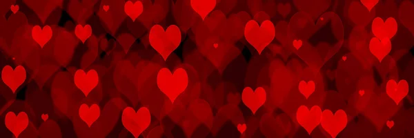 День Святого Валентина Свадебный Фон Сердечками Декоративная Романтическая Любовь Боке — стоковое фото