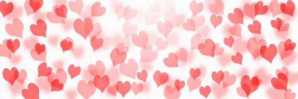 Valentine Day Wedding Background Hearts Decorative Romantic Love Bokeh Background — Stock Photo, Image
