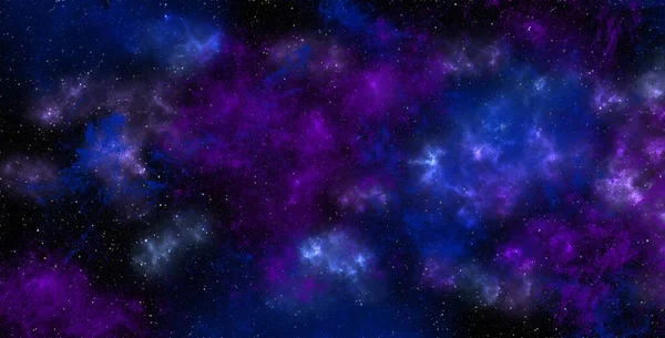 惑星と銀河 Sf壁紙 深い空間の美しさ 宇宙の背景にある数十億個の銀河 3Dイラスト — ストック写真