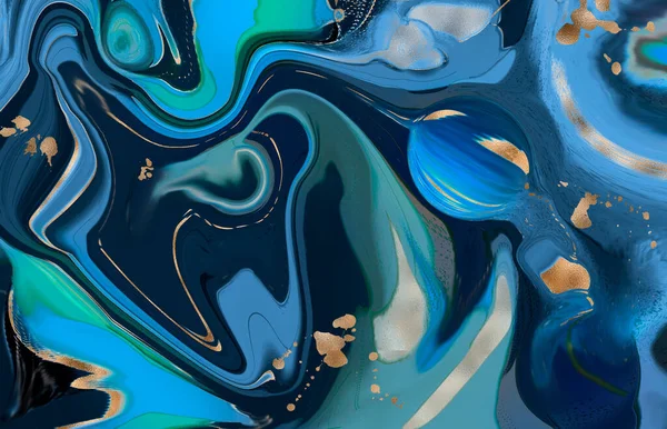Lyx Abstrakt Vätska Konst Målning Bakgrund Alkohol Bläck Blandning Färger — Stockfoto