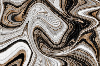 Mermer soyut sıvı arkaplan. Mermer çizim dokusu. Dalgalanma şablonu. Modern, Çağdaş, 3D illüstrasyon.