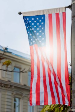 Anma Günü için Amerikan bayrağı, 4 Temmuz, Bağımsızlık Günü, Kutlama Konsepti.