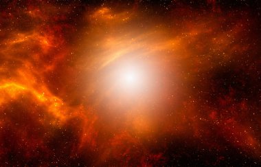 Gezegenler ve galaksiler, bilim kurgu duvar kağıtları. Derin uzayın güzelliği. Evrendeki milyarlarca galaksi kozmik sanat arka planında. 3B illüstrasyon.