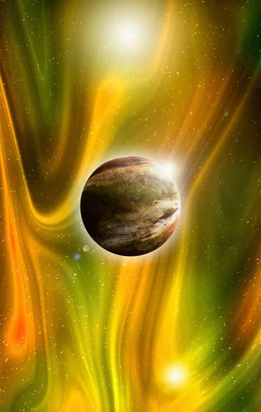 Άγνωστος Πλανήτης Από Διάστημα Νεφέλωμα Διαστήματος Κοσμικό Σμήνος Άστρων Εξωτερικό — Φωτογραφία Αρχείου