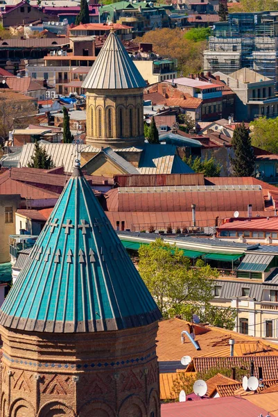 Georgia Tbilisi April 2021 Evening View Old Tbilisi Georgia Beautiful — Stock Photo, Image