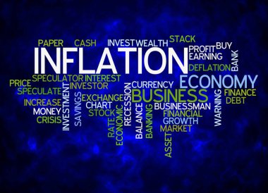 INFLATION kavramına sahip Kelime Bulutu sadece metin ile oluşturulur.