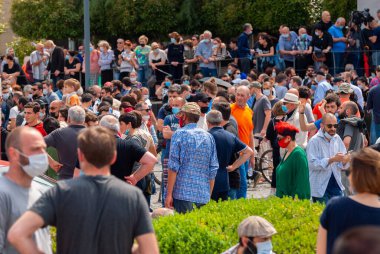 Georgia, Tbilisi - May 23, 2021: Massive Protest Against Namakhvani HPP Underway in Tbilisi.