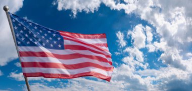 Anma Günü için Amerikan bayrağı, 4 Temmuz, Bağımsızlık Günü, Kutlama Konsepti.