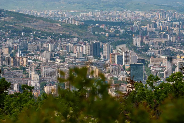 Грузия Тбилиси Мая 2021 Года Панорамный Вид Тбилиси Столица Грузии — стоковое фото