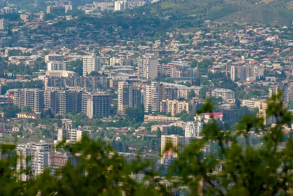 Грузия Тбилиси Мая 2021 Года Панорамный Вид Тбилиси Столица Грузии — стоковое фото