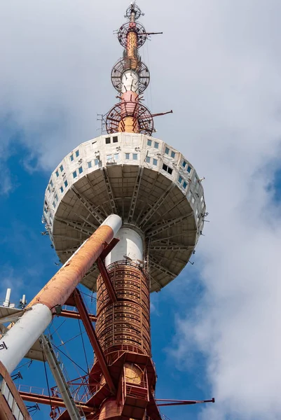 Georgia Tbilisi May 2021 Broadcasting Tower Mtatsminda Hill Georgia Tbilisi — 스톡 사진