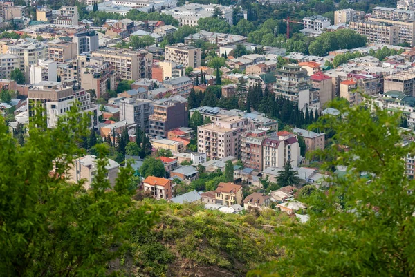 Georgia Tbilisi Května 2021 Panoramatický Výhled Tbilisi Hlavní Město Gruzie — Stock fotografie