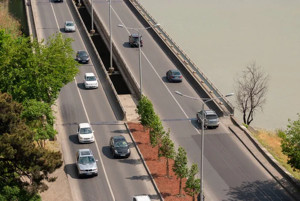 格鲁吉亚第比利斯 2021年5月18日 城市街道交通 — 图库照片
