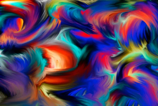抽象的云 现代未来主义模式 多色动态背景 彩色液体爆炸 用于海报的抽象云设计 3D渲染 — 图库照片