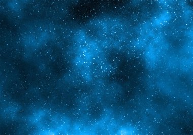 Yıldız tozu ve parlayan yıldızlarla dolu bir arka plan. Gerçekçi kainat ve renkli nebula. Renkli galaksi. 3d illüstrasyon.