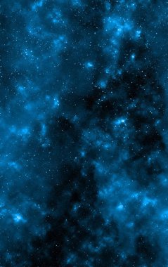 Yıldız tozu ve parlayan yıldızlarla dolu bir arka plan. Gerçekçi kainat ve renkli nebula. Renkli galaksi. 3d illüstrasyon.