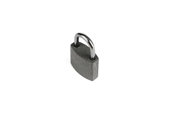 Padlock Tmavé Izolované Bílém Pozadí — Stock fotografie