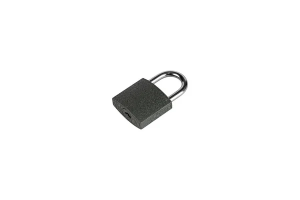 Padlock Dark Izolowany Białym Tle — Zdjęcie stockowe