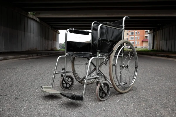 Large wheelchair. Wheelchair concept, disabled person, full life, paralyzed disabled person