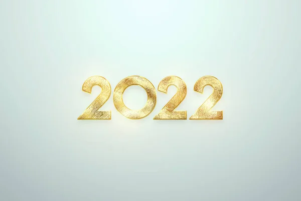 Gold Numbers 2022 Luxury Vip Светлом Фоне Новым Годом Современный — стоковое фото