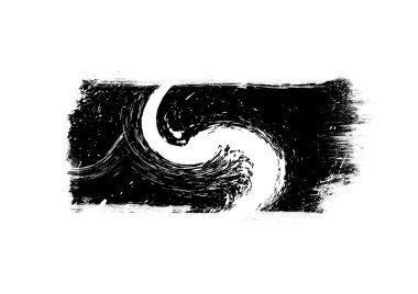 Siyah grafik renk yamaları fırça darbeleri arka plan tasarım ögesini etkiler 