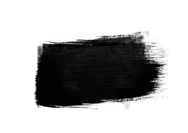 Чорні Графічні Кольорові Латки Пензля Мазки Ефект Фоновий Елемент Дизайну — стокове фото