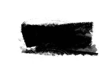 Arkaplan tasarımı ögesi için siyah grafik renk yamaları fırça darbeleri efekti.