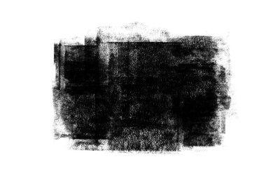 Arkaplan tasarımı ögesi için siyah grafik renk yamaları fırça darbeleri efekti.