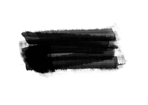 黒グラフィックカラーパッチ背景デザイン要素のブラシストローク効果 — ストック写真