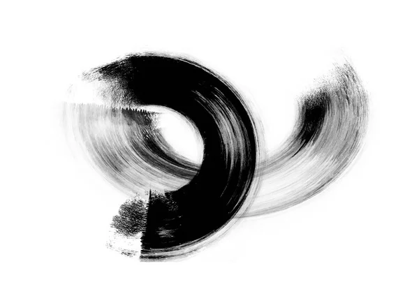 Arkaplan tasarımı ögesi için siyah grafik renk yamaları fırça darbeleri efekti.