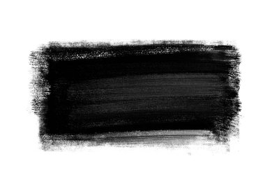 Arkaplan tasarımı ögesi için siyah grafik renk yamaları fırça darbeleri efekti.