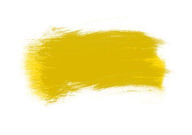 Grafik tasarım ögesi için sarı renk fırça tasarımı vuruşları efekti