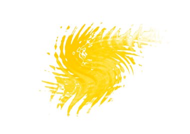 Grafik tasarım ögesi için sarı renk fırça tasarımı vuruşları efekti