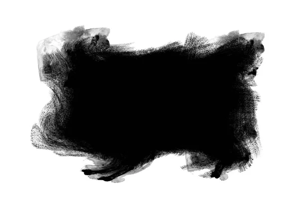 Black Graphic Patches Brush Strokes Effect Background Designs Element — Zdjęcie stockowe