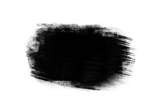 Black Graphic Patches Brush Strokes Effect Background Designs Element — Stockfoto