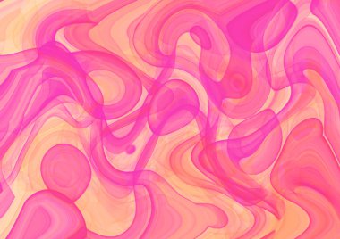 Turuncu ve pembe arkaplan fırçası tasarımı vuruşları arka plan tasarım elementini etkiler