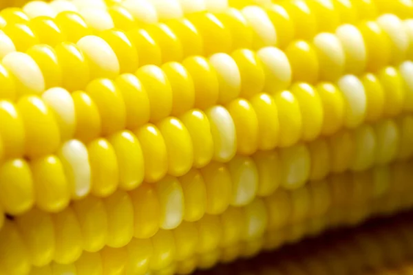 Close View Homemade Golden Corn Cob — Stock Photo, Image