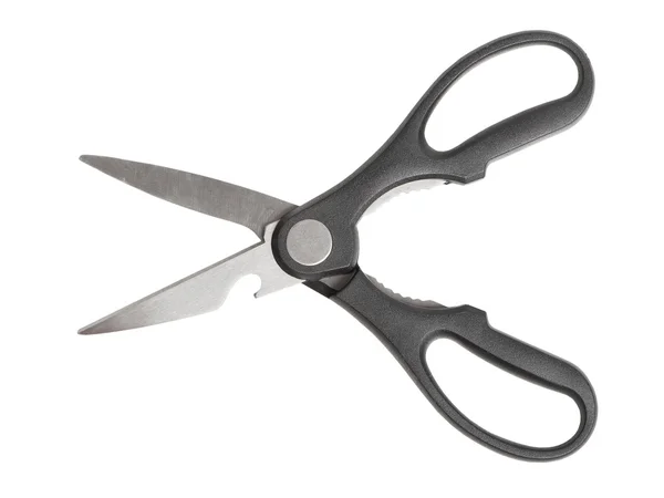 Kitchen scissors with plastic handles — Stock Photo, Image