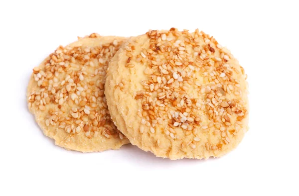 Édes ropogós szezámmagos cookie-k — Stock Fotó