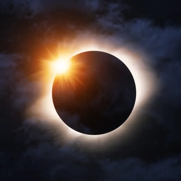 Total Sun eclipse — Stock Photo, Image
