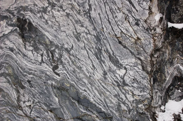 石材背景特写纹理大理石在冬季户外 — 图库照片