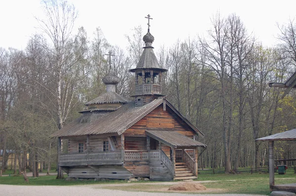 Дерев'яний будинок історичних — стокове фото