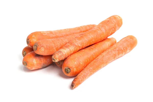 Stapel van Oranje rijp wortelen — Stockfoto