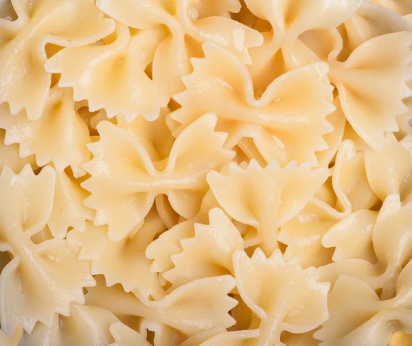 Cooked Bow Tie Pasta Noodles Closeup Macro — Stock Photo, Image