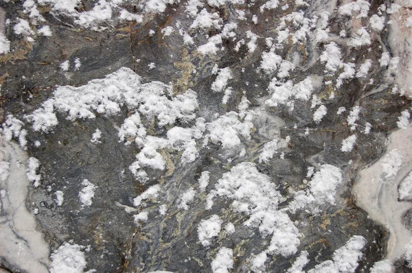 Marmor mit Winterschnee — Stockfoto