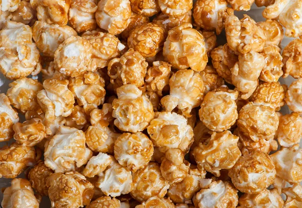 Caramel popcorn background