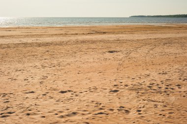 Karadeniz kıyısında kumlu plajı ile