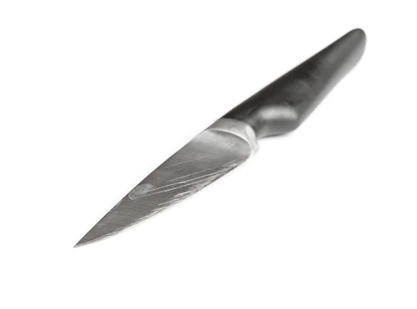 Used knife on white — Stock Photo, Image